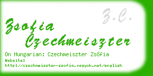 zsofia czechmeiszter business card